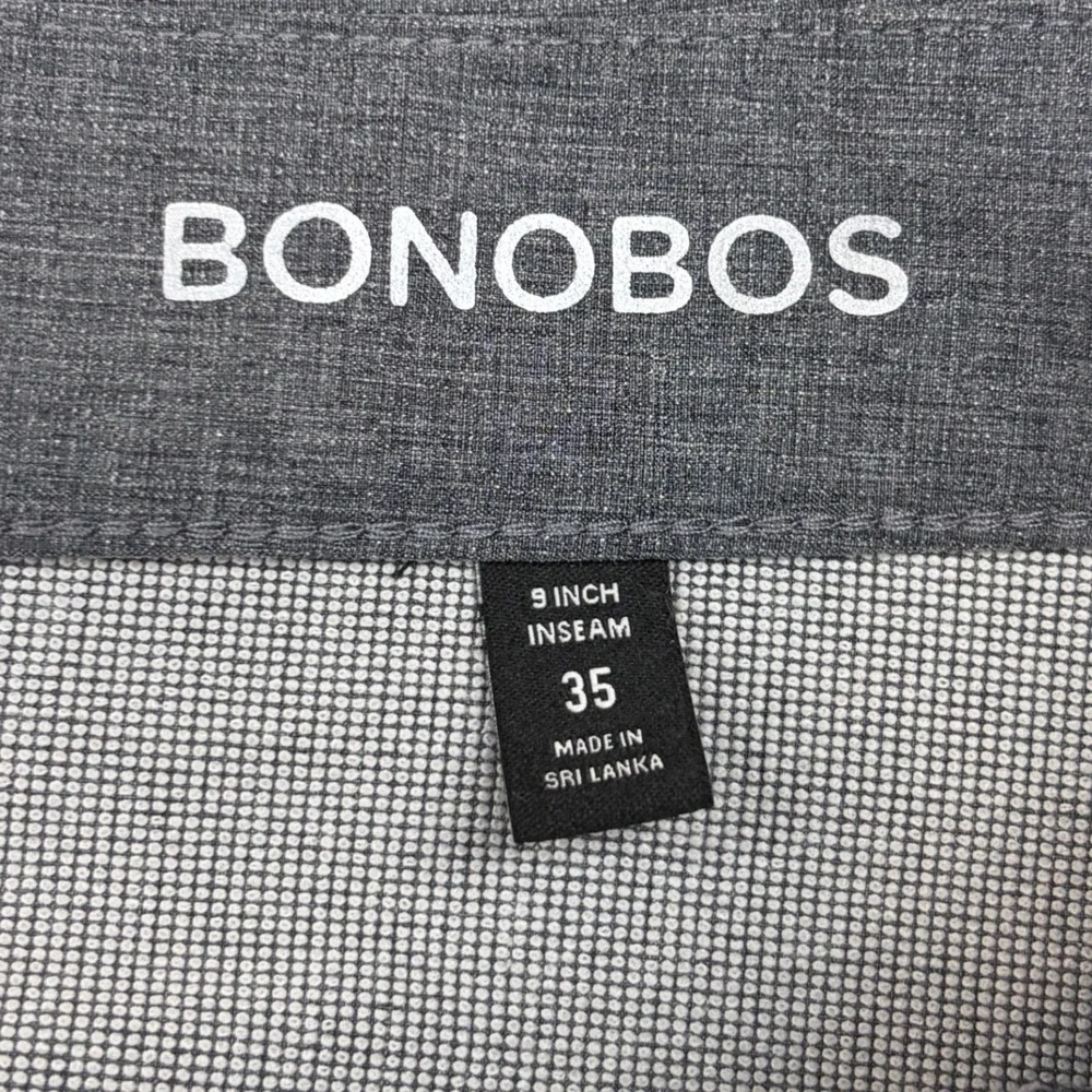 Bonobos Mens Athletic Fit Gray Heathered Performance‎ Stretch Golf Shorts 35
